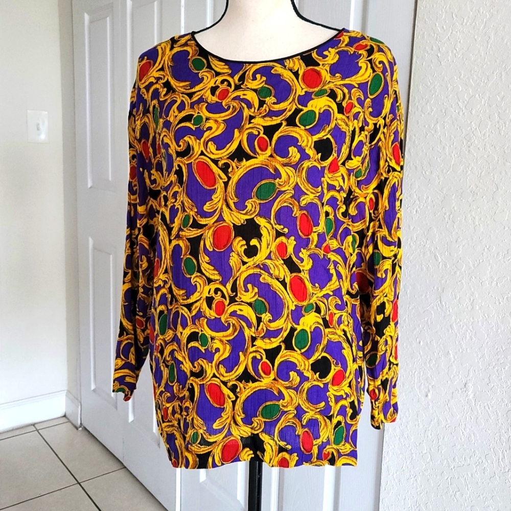 💥 Vintage Baroque Style Blouse